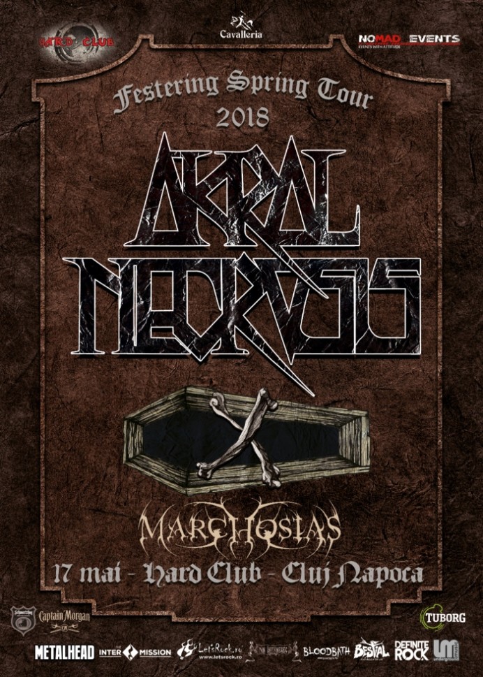 Akral Necrosis si Marchosias concerteaza in Hard Club din Cluj Napoca