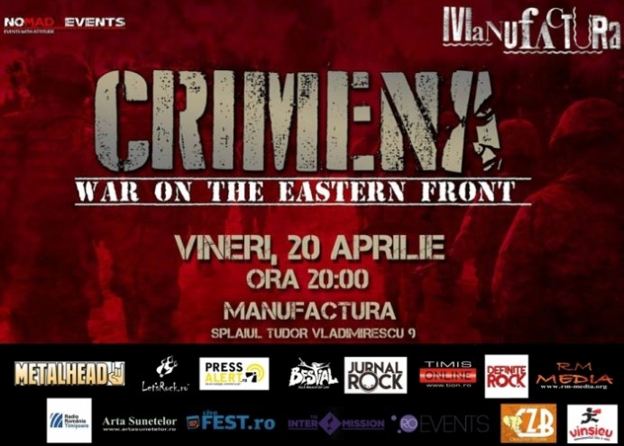 CRIMENA lansează albumul “Revelations” LIVE în Timișoara