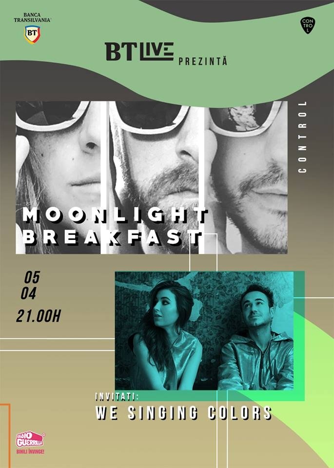 Concert Moonlight Breakfast și We Singing Colors în Club Control