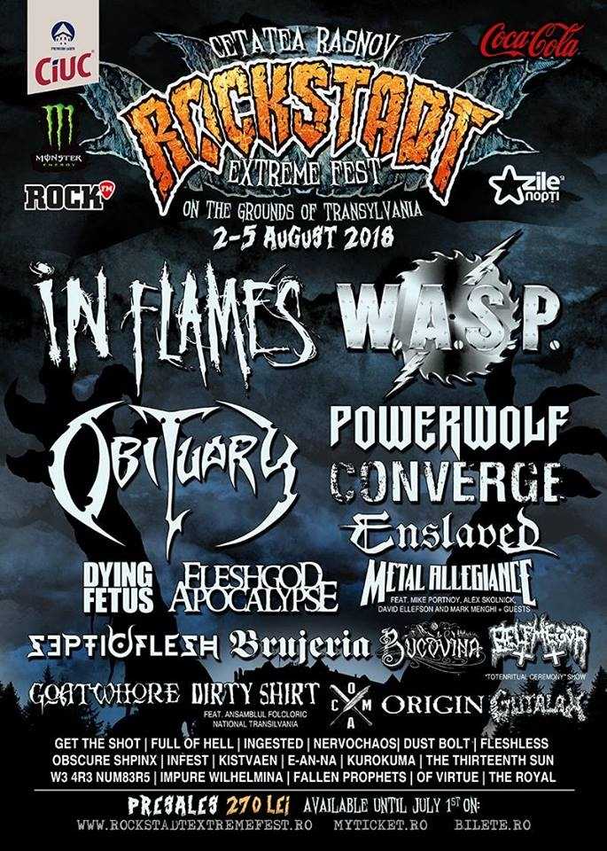 Fleshgod Apocalypse, Goatwhore si Nervochaos confirmate pentru Rockstadt Extreme Fest