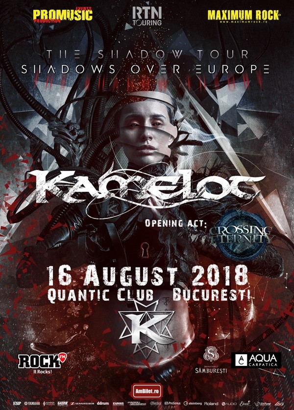 Trupa Crossing Eternity deschide concertul Kamelot din Quantic Club, de la București