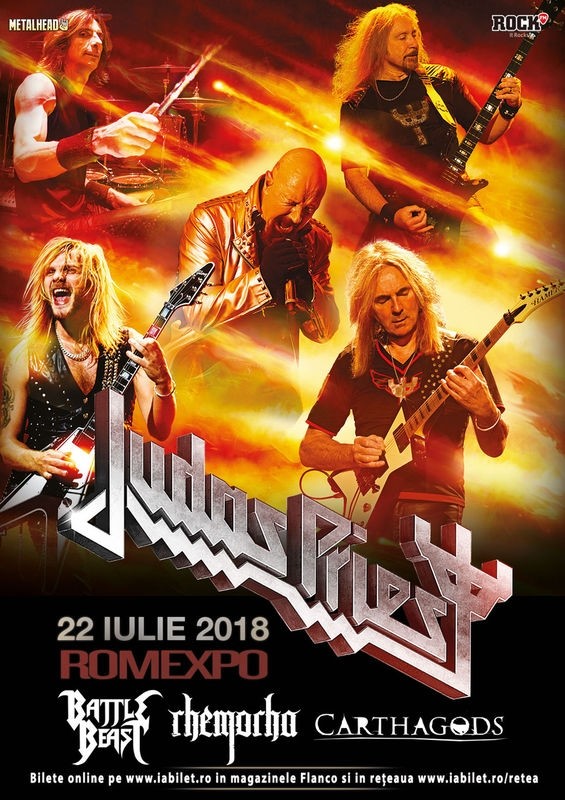 Trupele Battle Beast, Rhemorha si Carthagods deschid concertul Judas Priest la Romexpo