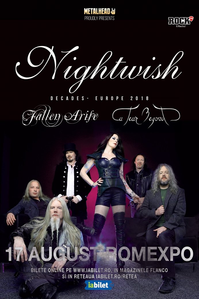 Trupele Fallen Arise și A Tear Beyond deschid concertul Nightwish de la Romexpo, București