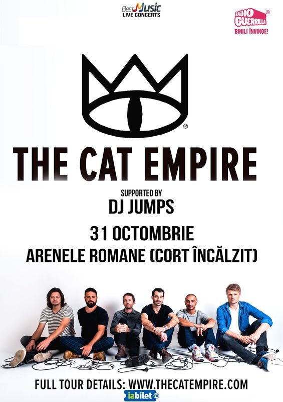 Un nou concert The Cat Empire, la Arenele Romane din București