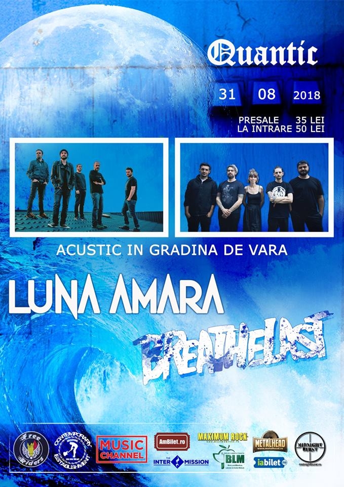 Concert acustic Luna Amară si Breathelast in club Quantic