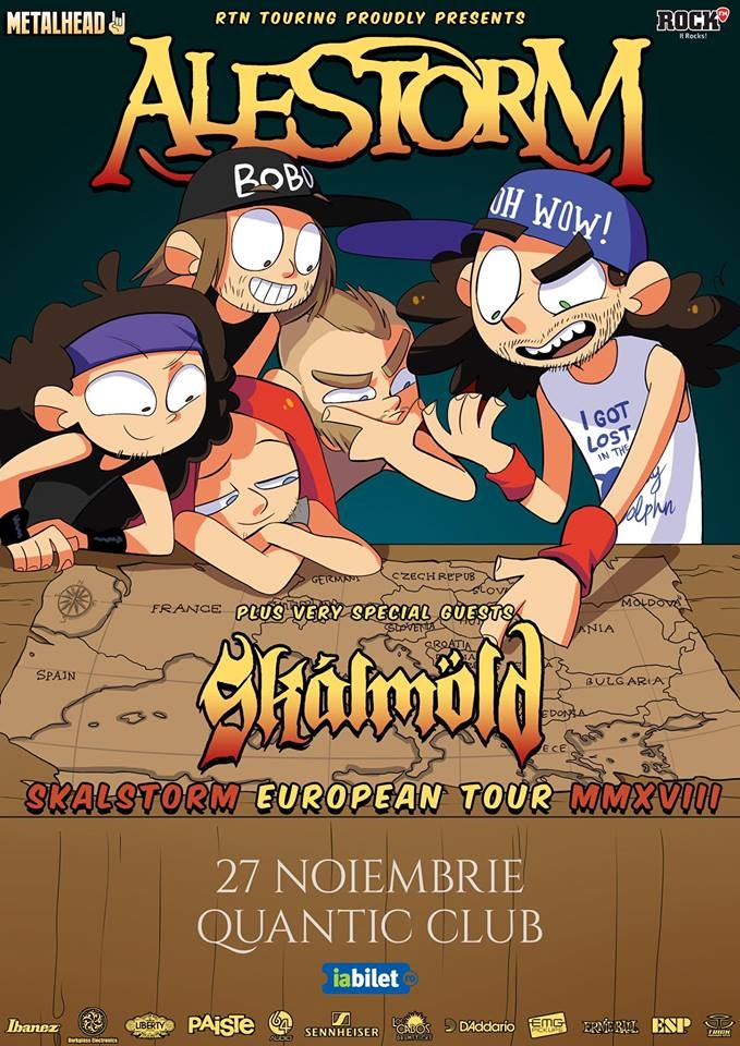 Concert Alestorm si Skalmold in Club Quantic