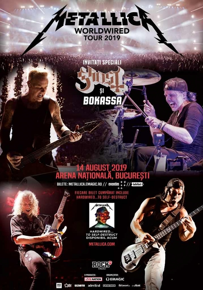 Biletele pentru concertul Metallica de la Bucuresti s-au pus in vanzare