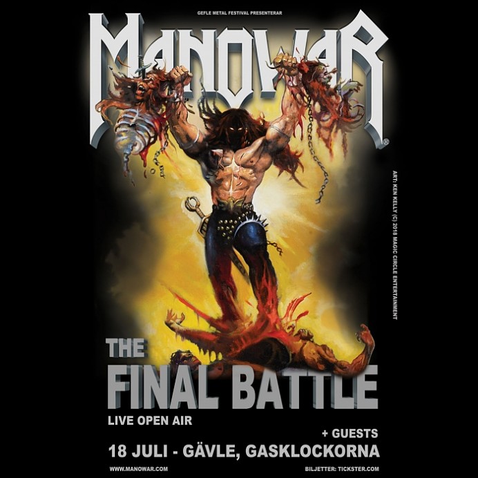 Concert exclusiv Manowar in aer liber in Suedia