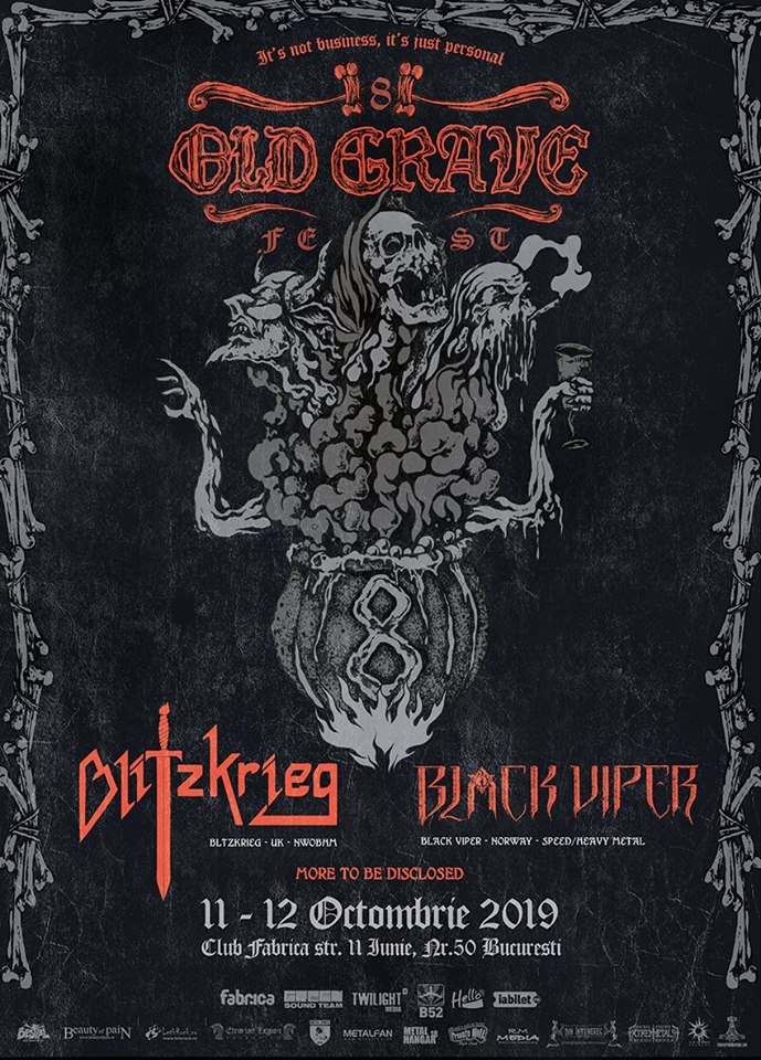 Blitzkrieg si Black Viper sunt primele trupe confirmate la Old Grave Fest 2019 din club Fabrica