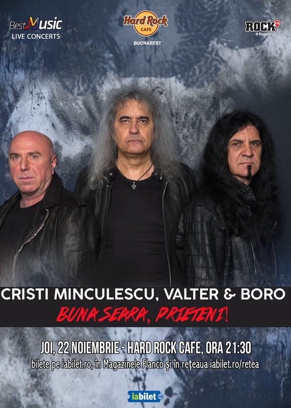 Concert Buna Seara, Prieteni la Hard Rock Cafe