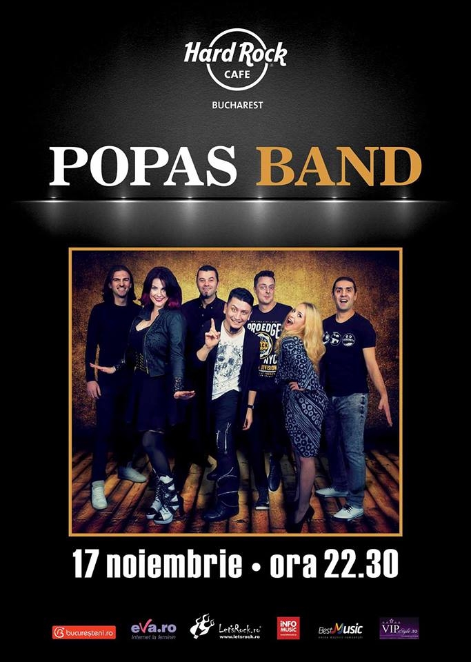 Concert Popas Band la Hard Rock Cafe, București