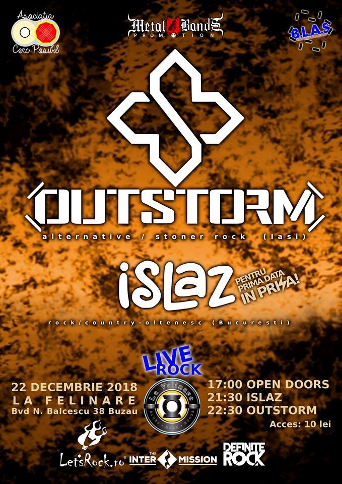 Concert Outstorm și Islaz în Pub La Felinare, Buzău