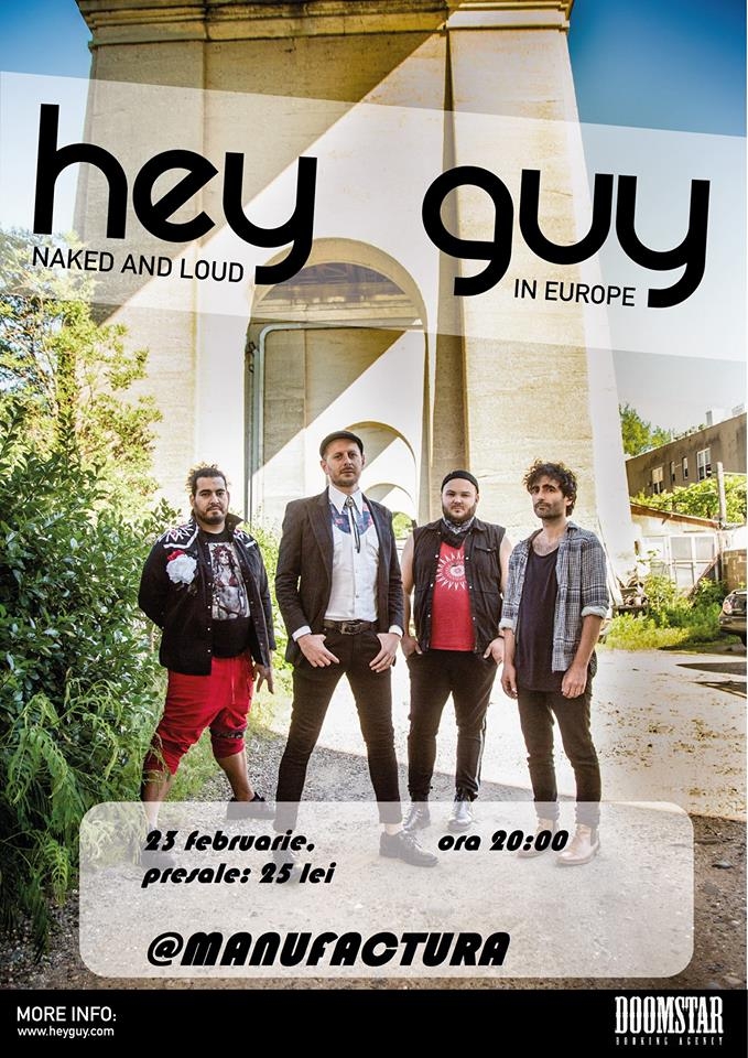 Concert Hey Guy în Club Manufactura, Timișoara