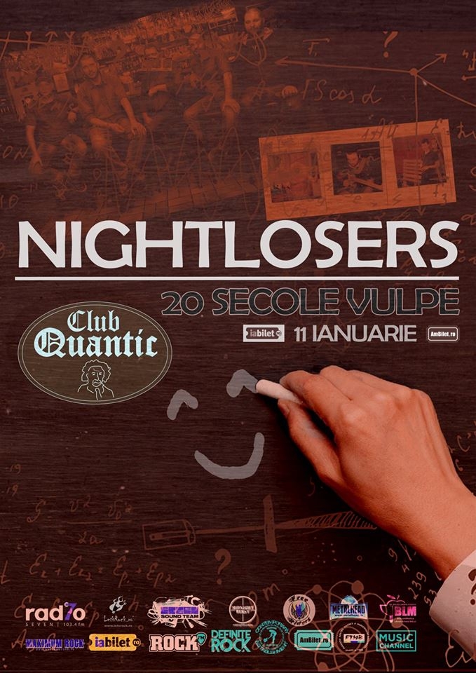 Concert Nightlosers și 20 Secole Vulpe în Club Quantic