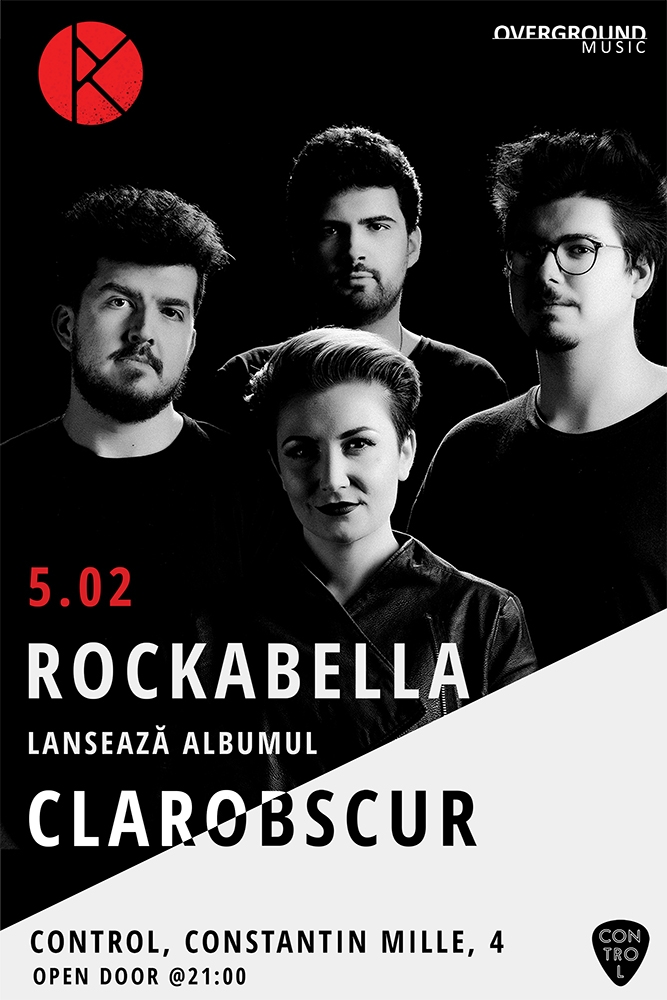 Rockabella lansează noul album Clarobscur în Control Club