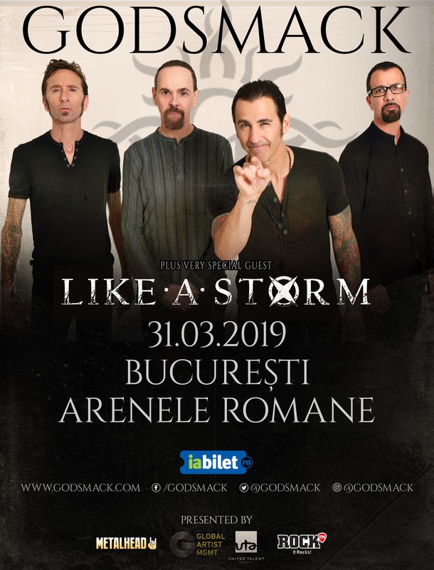 Concert Godsmack la Arenele Romane: program si reguli de acces