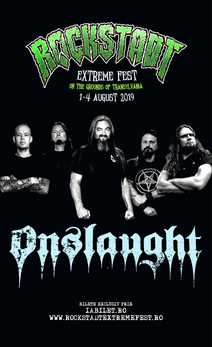 ONSLAUGHT, veteranii trash metal-ului britanic, confirmați la Rockstadt Extreme Fest 2019