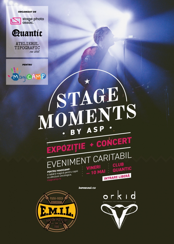 Eveniment caritabil 'Stage Moments' by ASP si concert acustic E.M.I.L. si Orkid