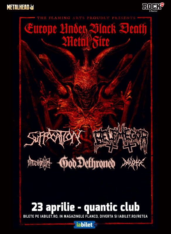 Program si reguli de acces la concertele Suffocation, Belphegor si God Dethroned in Club Quantic si /Form Space