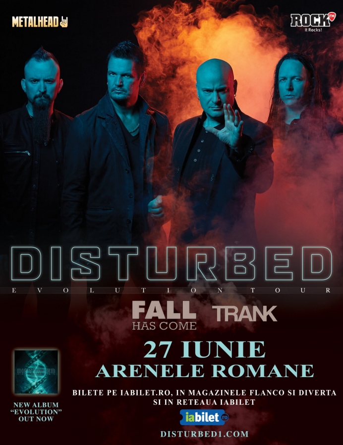 Concert Disturbed, Trank si Fall Has Come la Arenele Romane