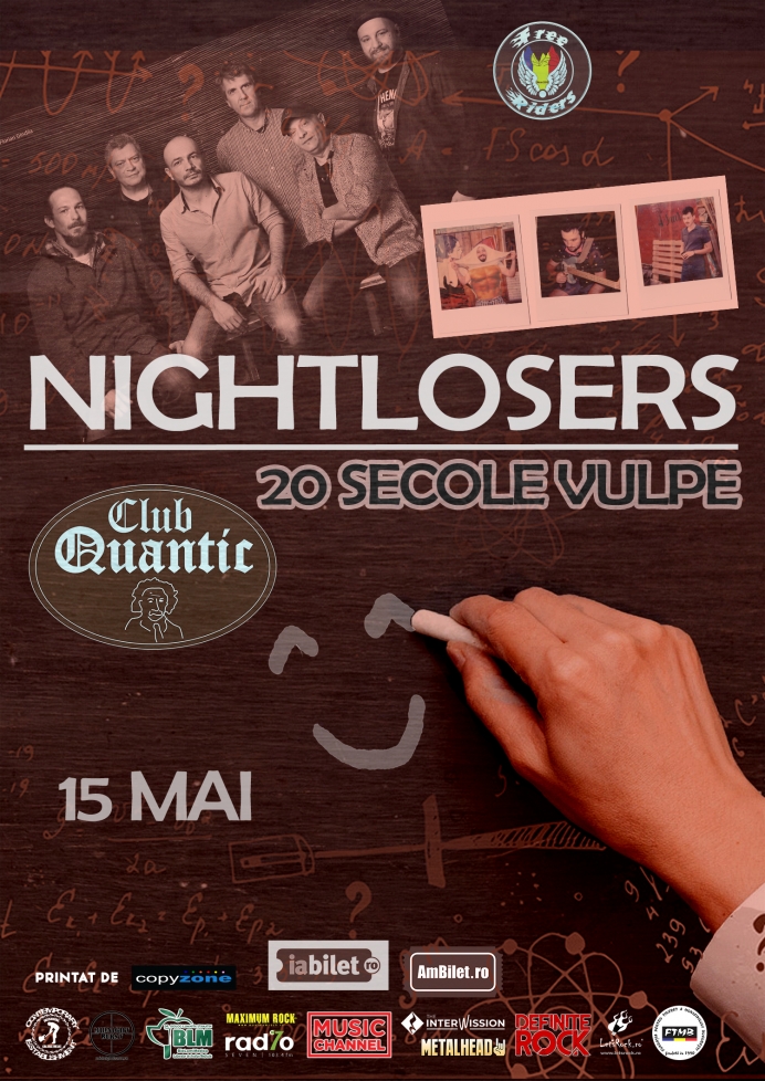 Concert Nightlosers și 20 Secole Vulpe în Club Quantic