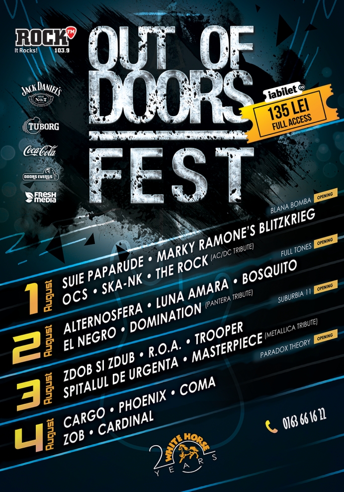 4 zile de festival și 24 de trupe invitate la Out Of Doors Fest, ediția a 7-a