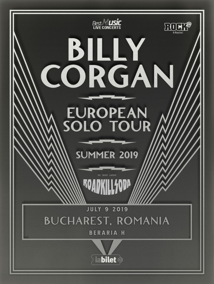 Concertul Billy Corgan de la Beraria H va avea loc în data de 9 iulie 2019