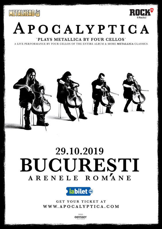 Concert Apocalyptica plays Metallica by 4 Cellos la Arenele Romane