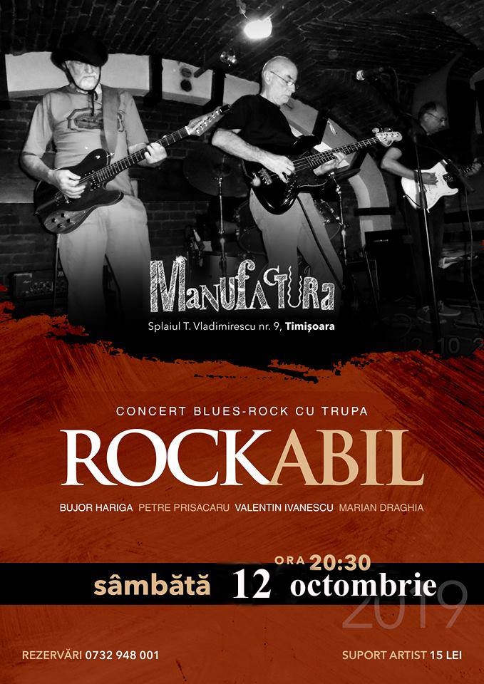 Concert RockAbil în club Manufactura