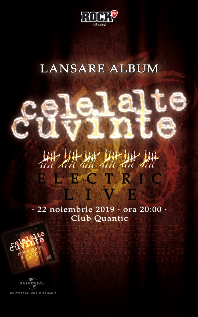 Trupa Celelalte Cuvinte lansează albumul Electric Live la Club Quantic