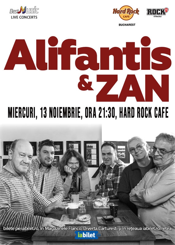 Concert Alifantis & ZAN la Hard Rock Cafe, București