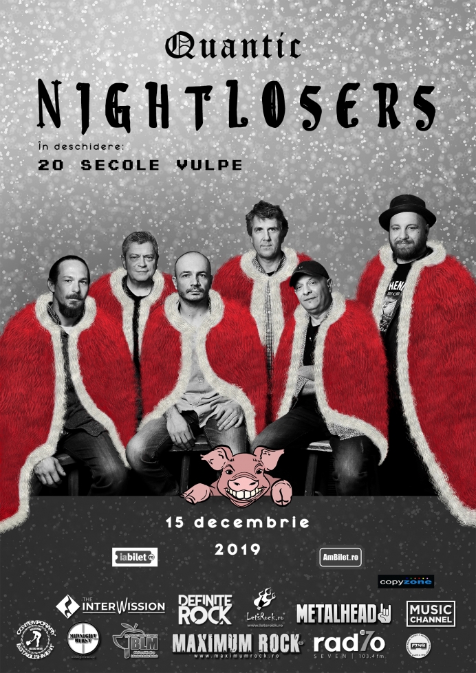 Concert Nightlosers și 20 secole vulpe în Club Quantic