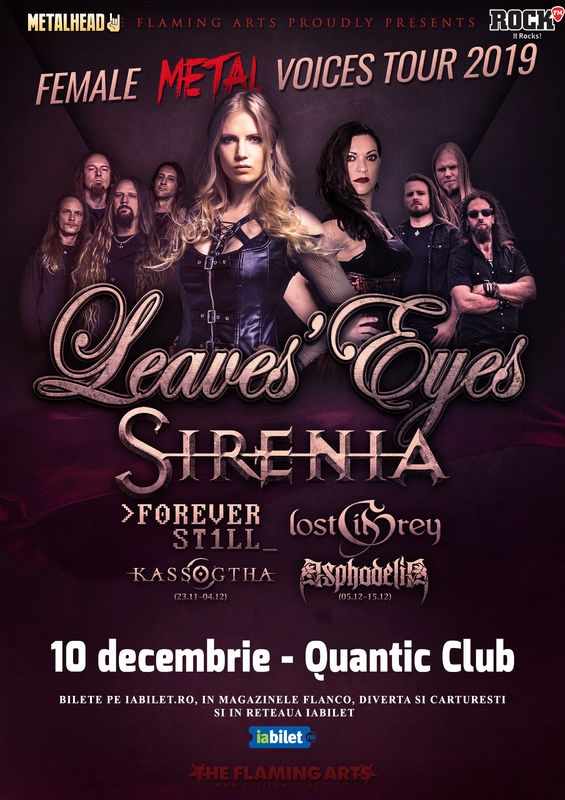 The Female Metal Voices Tour ajunge la București, în Club Quantic