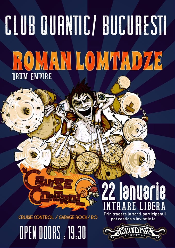 Concert Roman Lomtadze Drum Empire si Cruise Control - Warm-Up Party SoundArt Festival