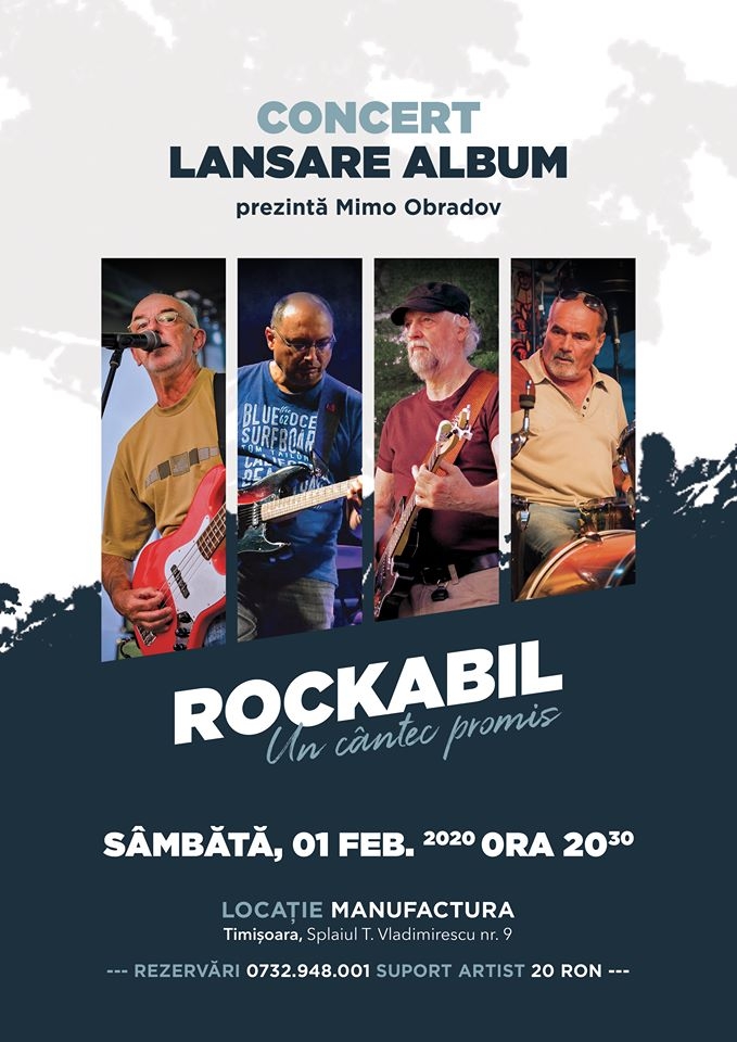 Trupa Rockabil lansează noul album Un cântec promis în club Manufactura