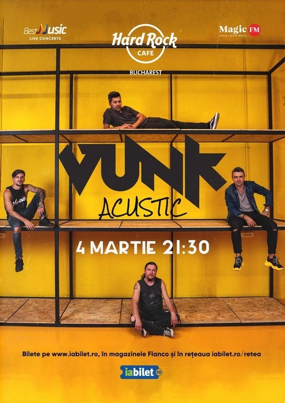 Concert acustic VUNK la Hard Rock Cafe