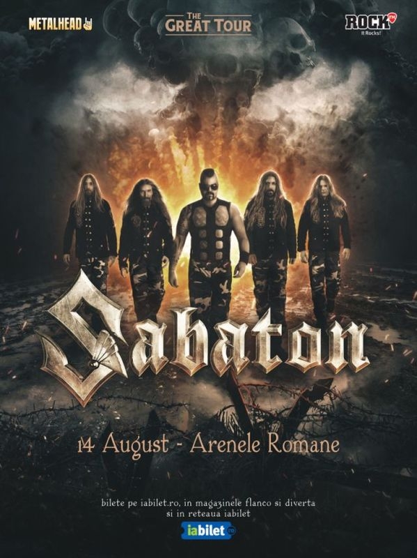 Concert Sabaton la Arenele Romane