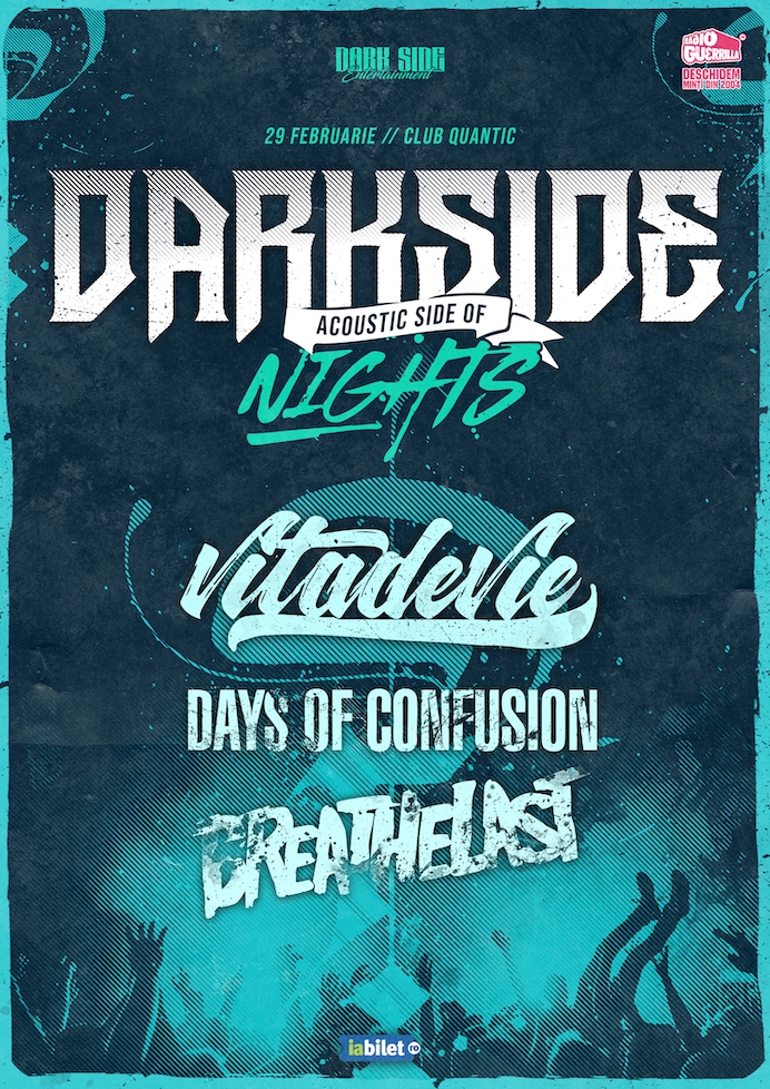 Dark Side Nights - Acoustic Side Of în Club Quantic cu Viţa De Vie, Days Of Confusion şi Breathelast - AMANAT