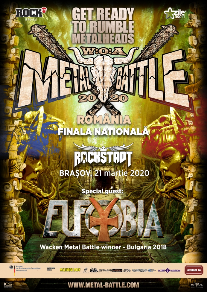 Trupa Eufobia susține un recital la finala Wacken Metal Battle România 2020