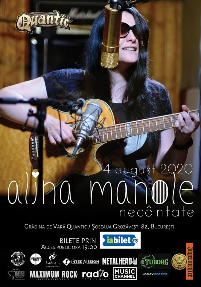 Concert Alina Manole - Necântate - in gradina de vara Quantic