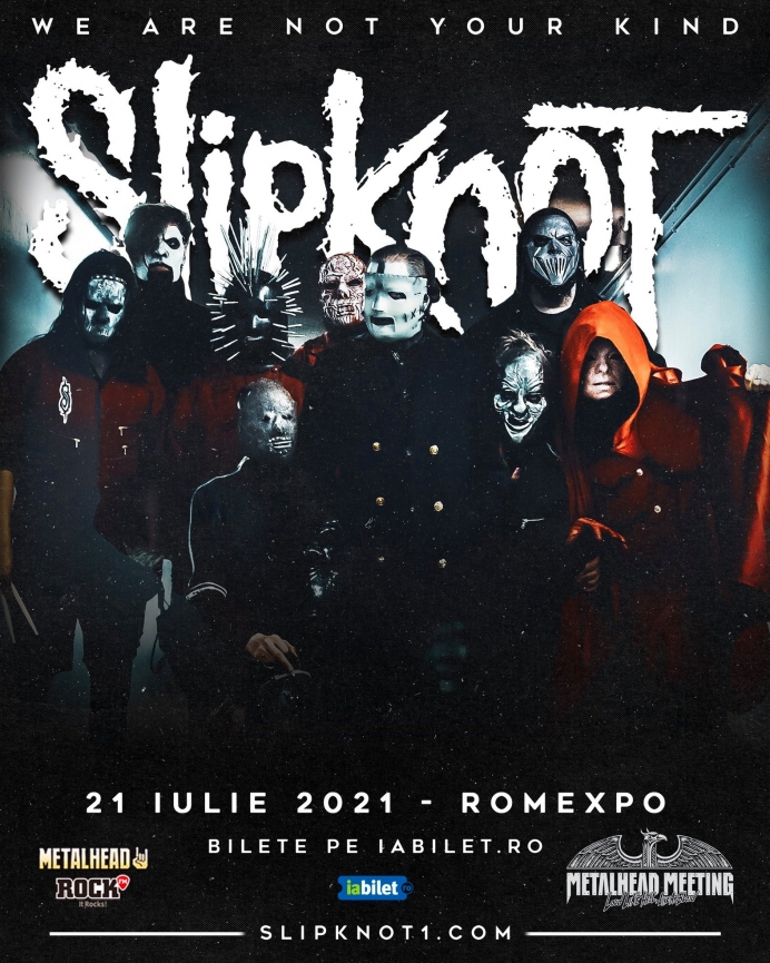 Concert Slipknot reprogramat la Romexpo in 2021, in cadrul Metalhead Meeting