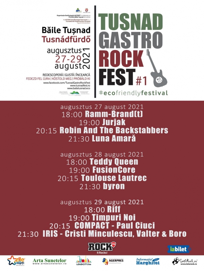 Tusnad Gastro Rock Fest va avea loc la Baile Tusnad