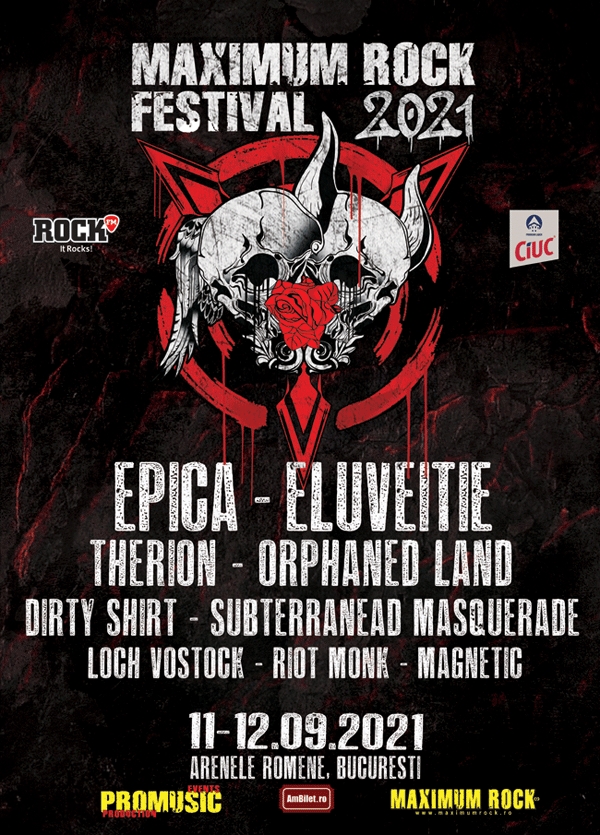 Maximum Rock Festival 2021 va avea loc la Arenele Romane din Bucuresti