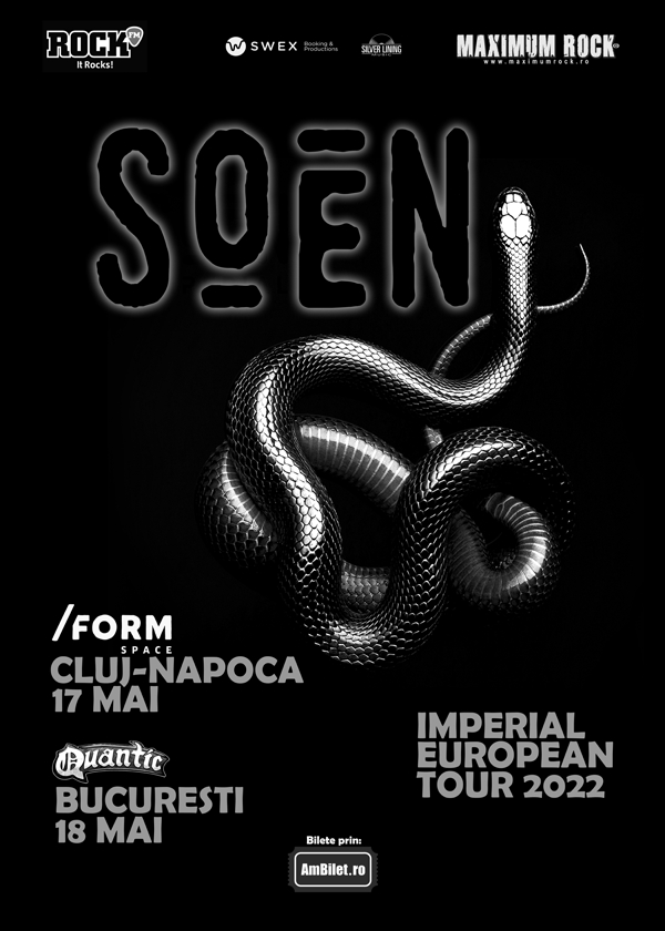 Concert SOEN in club Quantic din Bucuresti