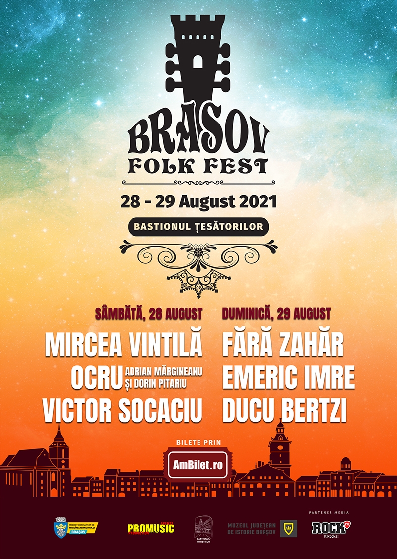 Brașov Folk Festival va avea loc la Bastionul Țesătorilor din Brașov