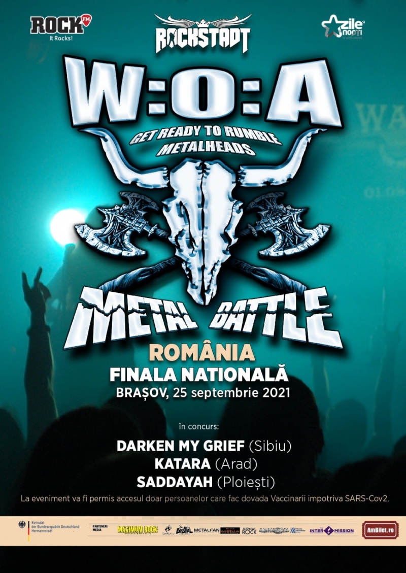 Finala Wacken Metal Battle România: Darken My Grief, Katara și Saddayah