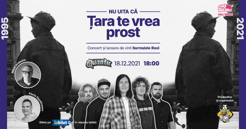 Concert si lansare de vinil Sarmalele Reci