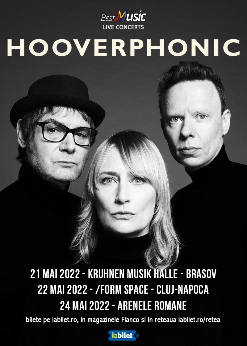 Concert Hooverphonic la Brasov, Cluj si Bucuresti, in 2022