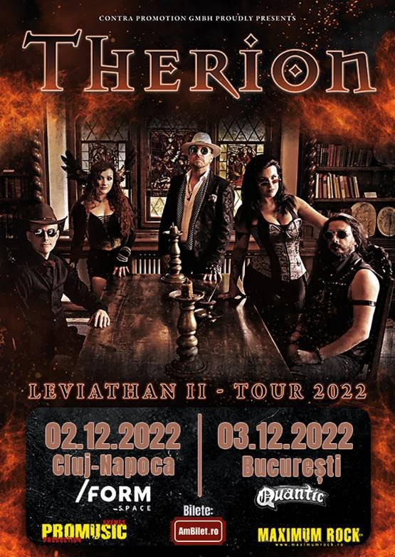 Concert Therion la Cluj-Napoca si la Bucuresti