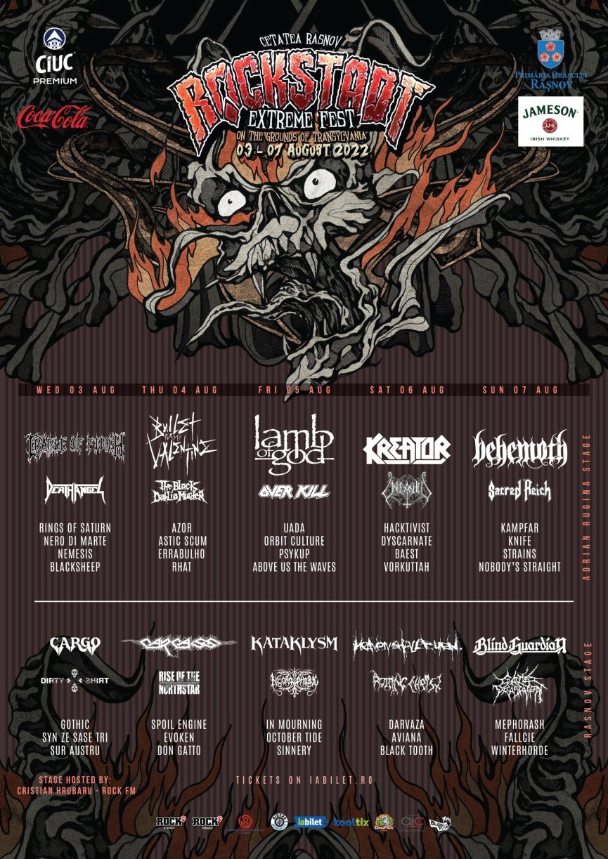 Rockstadt Extreme Fest 2022 anunta trupe noi si modificari de line-up